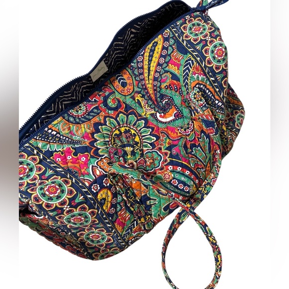 👜 Vera Bradley Large Duffel Bag Venetian Paisley Travel Tote ✈️ - Picture 1 of 5